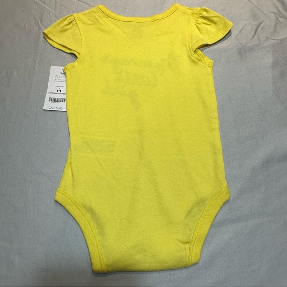 Carter's Yellow Baby One Piece - Mommy's Little Girl - Picture 4 of 4